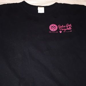 black girly girl tee shirt